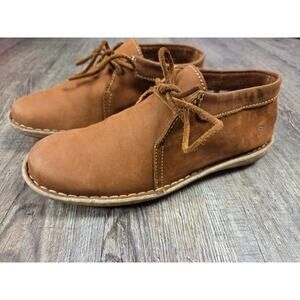 Born Nuala II Chukka Boots Shoes Brown Leather Size 8.5 Euro 40